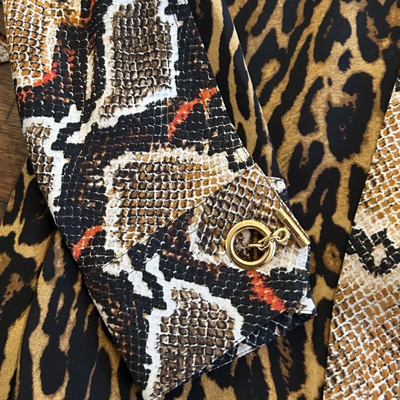 Burberry London Silk Animal Print Costanza Dress Size 6 NEW MSRP 2250.00 - Picture 10 of 16